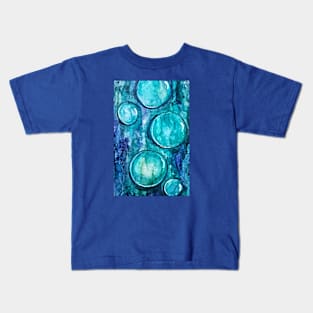 Blue Water Abstract Kids T-Shirt